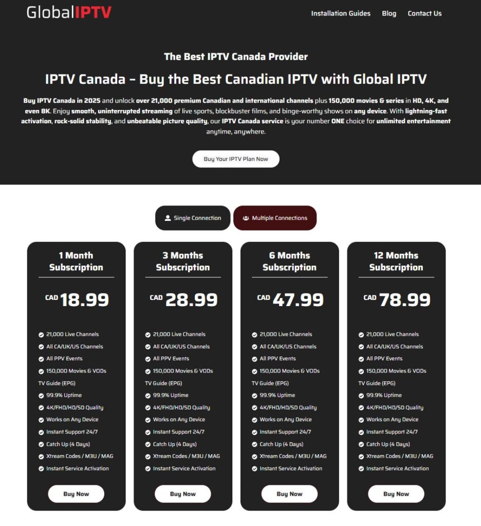 the best iptv subscription in canada