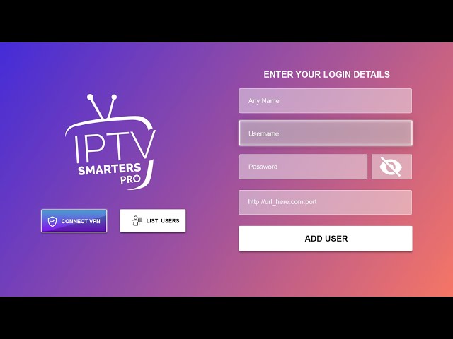 Iptv smarters pro interface