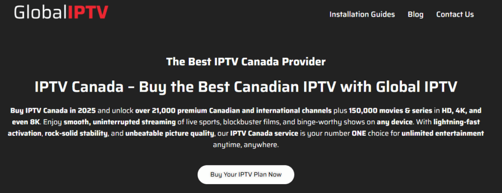 Global IPTV Homepage